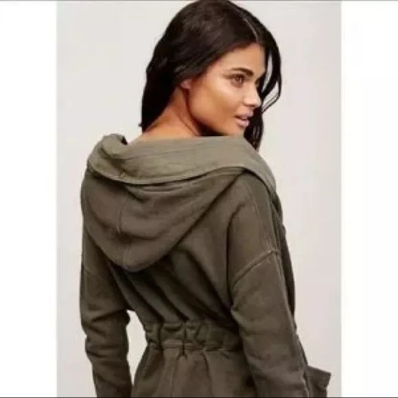 Free People Oversized Small Hooded Cardigan Jacket - Picture 11 of 11